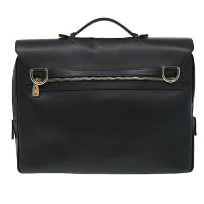 Pre-owned Louis Vuitton Vasili Black Leather Shoulder Bag ()