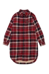 DSQUARED2 CHECKERED FLANNEL MAXI SHIRT JACKET