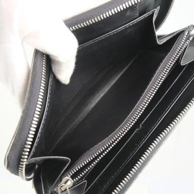 Pre-owned Louis Vuitton Zippy Organizer Black Leather Wallet  ()