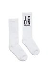DSQUARED2 COTTON-BLEND SOCKS WITH ICON LOGO