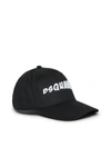 Dsquared2 Logo-patch Cotton Baseball Cap In Black