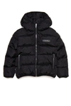 DSQUARED2 GLOSSY PADDED JACKET WITH TWO-TONE BACK AND ICON LOGO
