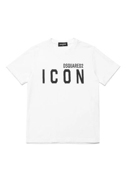 Dsquared2 Kids' D2t872u Cool Fit-icon T-shirt Dsquared In White