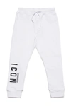Dsquared2 Babies' Icon Logo Jogger Pants In Fleece In White