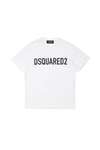 Dsquared2 D2t971u Relax-eco T-shirt Dsquared Organic Cotton Jersey Crewneck T-shirt With Logo In White