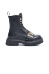 DSQUARED2 STATEMENT LACE-UP BOOTS WITH LOGO