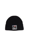 DSQUARED2 WOOL-BLEND BEANIE WITH PATCH