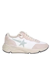 Golden Goose Sneakers Running Sole In White And Nude Leather In Default Title