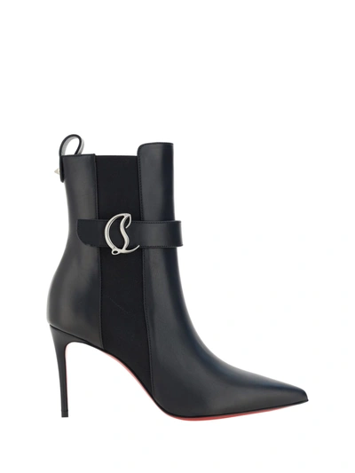 Christian Louboutin So Cl Ankle Boots In Black