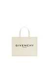 GIVENCHY GIVENCHY SMALL G-TOTE BAG IN NATURAL BEIGE CANVAS