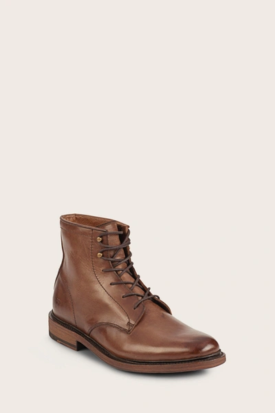 The Frye Company Frye James Lace-up Boots In Dark Brown