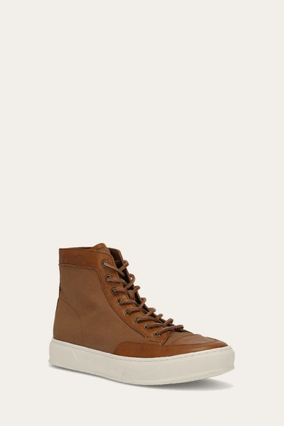 The Frye Company Frye Hoyt Mid Lace Sneaker In Brown