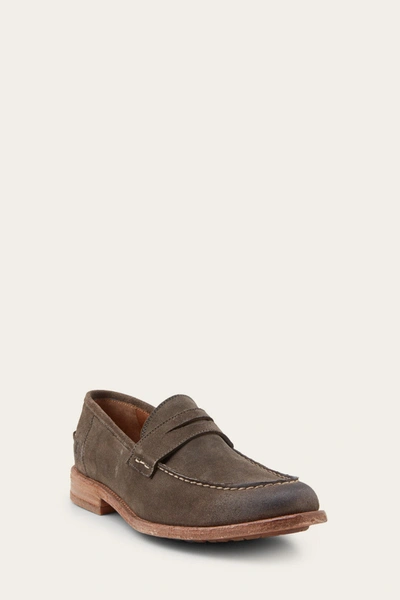 The Frye Company Frye Tyler Penny Loafers In Charcoal
