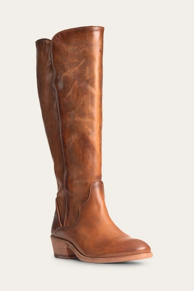 The Frye Company Frye Carson Piping Tall Boots In Caramel