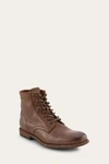 The Frye Company Frye Tyler Lace-up Boots In Tan
