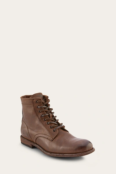 The Frye Company Frye Tyler Lace-up Boots In Tan