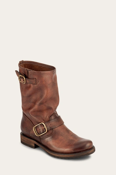 The Frye Company Frye Veronica Short Booties In Redwood