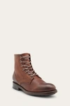 The Frye Company Frye Bowery Lace-up Boots In Cognac