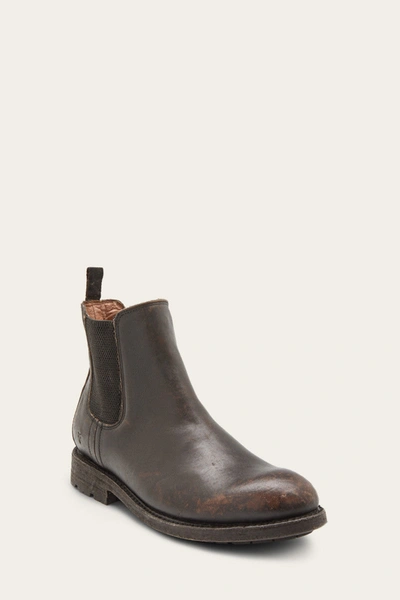 The Frye Company Frye Bowery Chelsea Boots In Antiqued Black