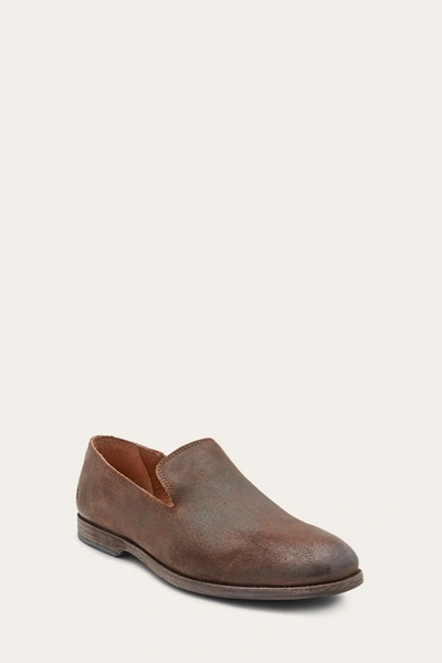 The Frye Company Frye Chris Venetian Loafers In Ginger Suede
