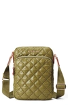 Mz Wallace Metro Crossbody In Moss/light Gold