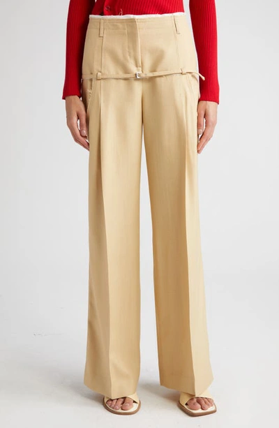 Jacquemus Le Pantalon Criollo Tailored Trousers In Nude