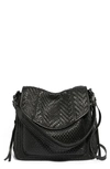 AIMEE KESTENBERG ALL FOR LOVE WOVEN LEATHER SHOULDER BAG