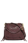 AIMEE KESTENBERG MINI ALL FOR LOVE WOVEN LEATHER CROSSBODY BAG