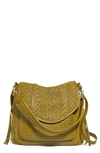 AIMEE KESTENBERG ALL FOR LOVE WOVEN LEATHER SHOULDER BAG