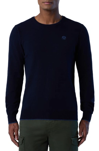 NORTH SAILS LOGO EMBROIDERED CREWNECK SWEATER