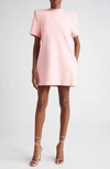 Area Crystal Embellished Slit T-shirt Dress In Pink