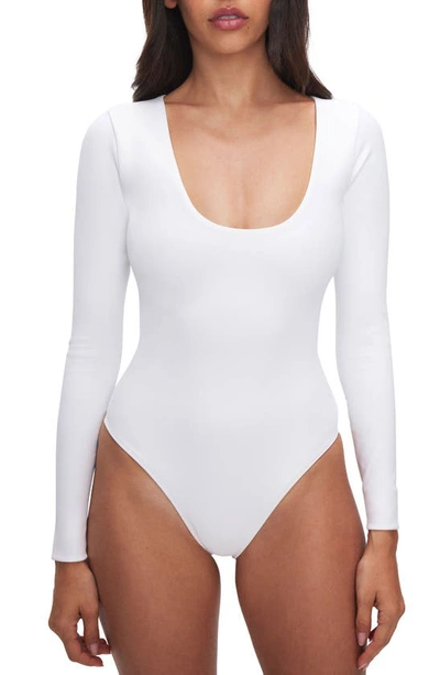 GOOD AMERICAN SCOOP NECK BODYSUIT