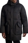 KARL LAGERFELD QUILTED DOWN & FEATHER FILL PARKA