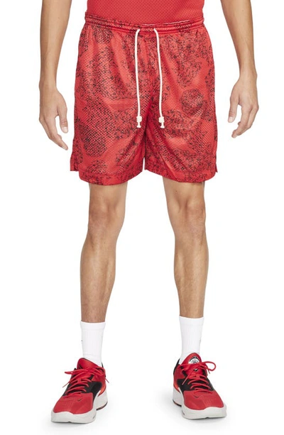 Nike Men's Dri-fit Standard Issue 6" Reversible Basketball Shorts In Red
