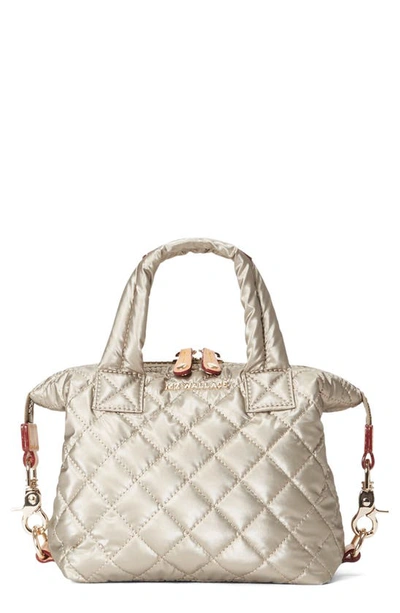 Mz Wallace Women's Sutton Quilted Metallic Crossbody Bag In Gold
