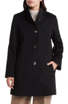 FLEURETTE DAWN STAND COLLAR WOOL CAR COAT