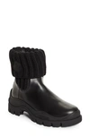 MONCLER LARUE KNIT CUFF CHELSEA BOOT