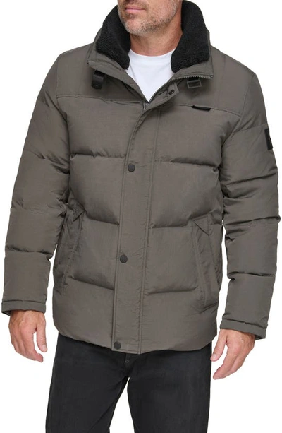 Andrew Marc Suntel Quilted Down Coat In Slate