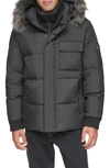 Andrew Marc Nisko Water Resistant Quilted Parka In Black