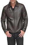 ANDREW MARC DAMOUR LAMBSKIN LEATHER JACKET