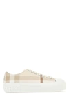 BURBERRY BURBERRY WOMAN EMBROIDERED CANVAS SNEAKERS