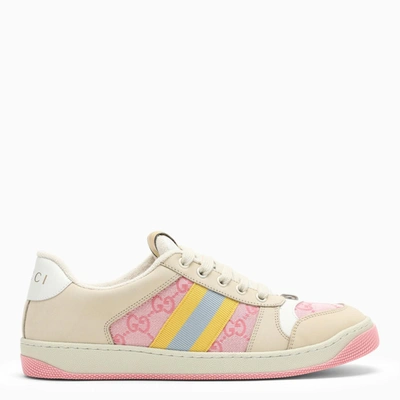 Gucci Screener Damensneaker Mit Gg In White