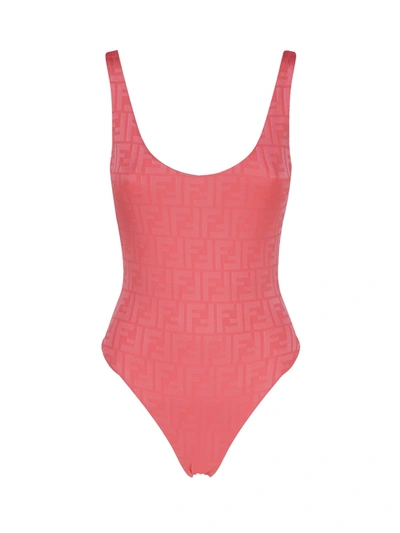 Fendi Swimsuit In Lycra In Rosa
