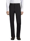 Pt01 Men's Traveler Flat Front Techno Wool Trousers In Navy