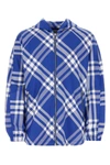 Burberry Check-pattern Hooded Zip-up Polyamide Jacket In Checked