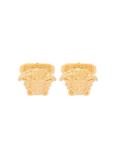 Versace Medusa Head Cufflinks In Metallic