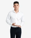 KENNETH COLE REGULAR-FIT BUTTON-DOWN STRETCH DRESS SHIRT WITH TEK FIT