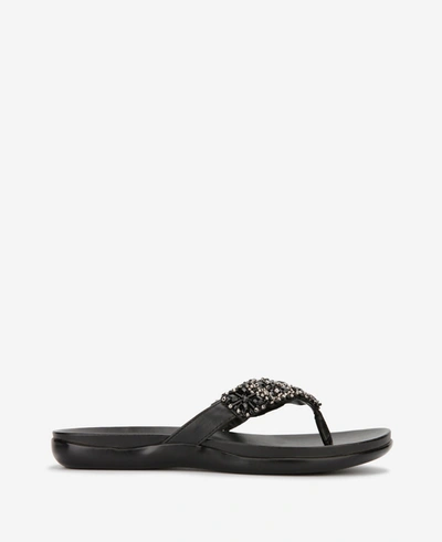 Reaction Kenneth Cole Glam-athon Thong Sandal In Black