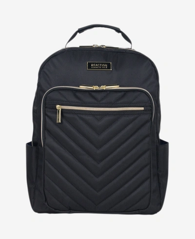 Kenneth Cole Chelsea 15.6-inch Chevron Quilted Computer Backpack In Black
