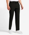 KENNETH COLE STRETCH MICRO CHECK MODERN-FIT TECHNI-COLE DRESS PANT